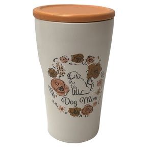 OPALHOUSE 12 oz Stoneware Dog Mom Tumbler with Lid Travel Mug Coffee Tea